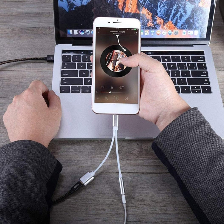 10cm 8 Pin Female & 3.5mm Audio Female to 8 Pin Male Charger Adapter Cable, Support All iOS System(Silver) 10cm 8 Pin Female & 3.5mm Audio Female to 8 Pin Male Charger Adapter Cable, Support All iOS System(Silver)