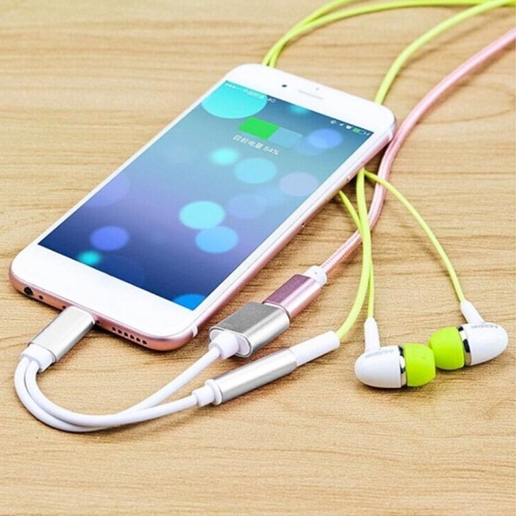 10cm 8 Pin Female & 3.5mm Audio Female to 8 Pin Male Charger Adapter Cable, Support All iOS System(Silver) 10cm 8 Pin Female & 3.5mm Audio Female to 8 Pin Male Charger Adapter Cable, Support All iOS System(Silver)