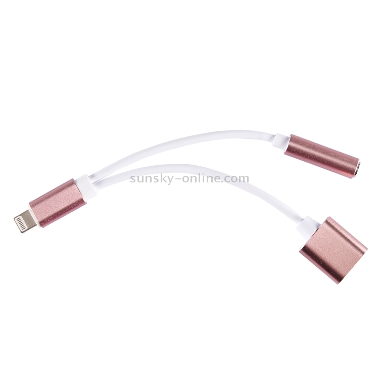 ENKAY Hat-Prince 2 in 1 3.5mm Female + 8 Pin Female to 8 Pin Male Charging and Listening to Music Earphone Audio Adapter ENKAY Hat-Prince 2 in 1 3.5mm Female + 8 Pin Female to 8 Pin Male Charging and Listening to Music Earphone Audio Adapter