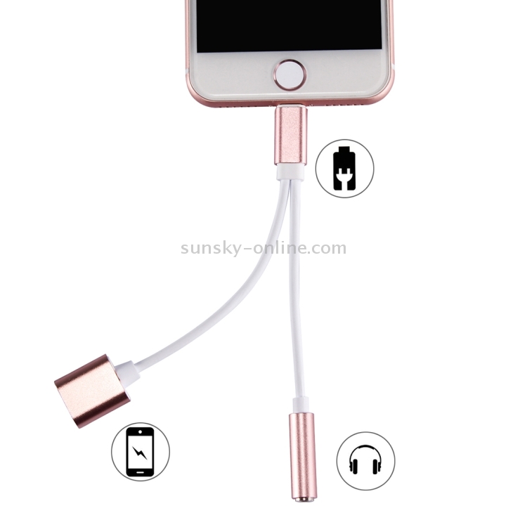 ENKAY Hat-Prince 2 in 1 3.5mm Female + 8 Pin Female to 8 Pin Male Charging and Listening to Music Earphone Audio Adapter ENKAY Hat-Prince 2 in 1 3.5mm Female + 8 Pin Female to 8 Pin Male Charging and Listening to Music Earphone Audio Adapter