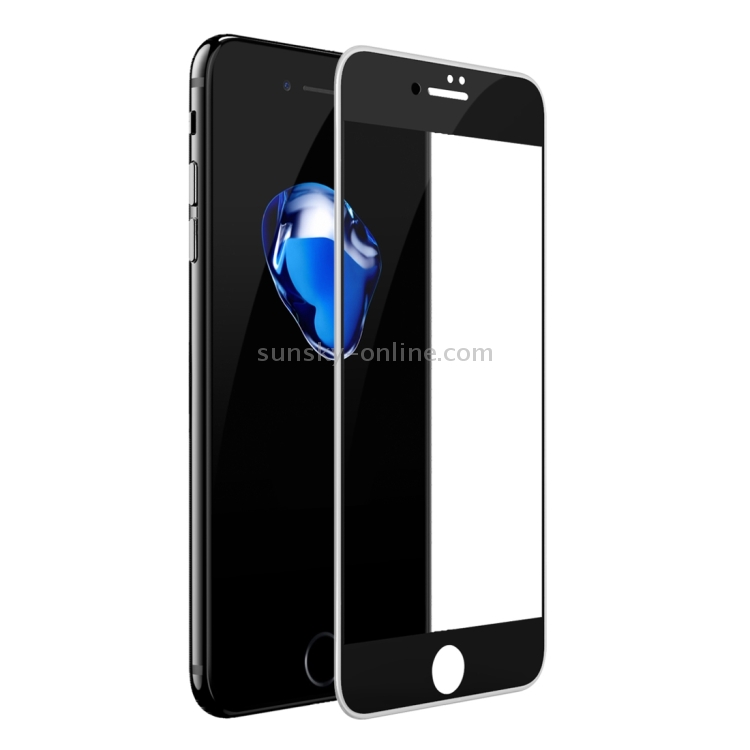 Baseus For iPhone SE 2020 / 8 / 7 0.3mm 9H Surface Hardness Silicone Edge Colorized Silk-screen Tempered Glass Full Screen Film(Black) Baseus For iPhone SE 2020 / 8 / 7 0.3mm 9H Surface Hardness Silicone Edge Colorized Silk-screen Tempered Glass Full Screen Film(Black)