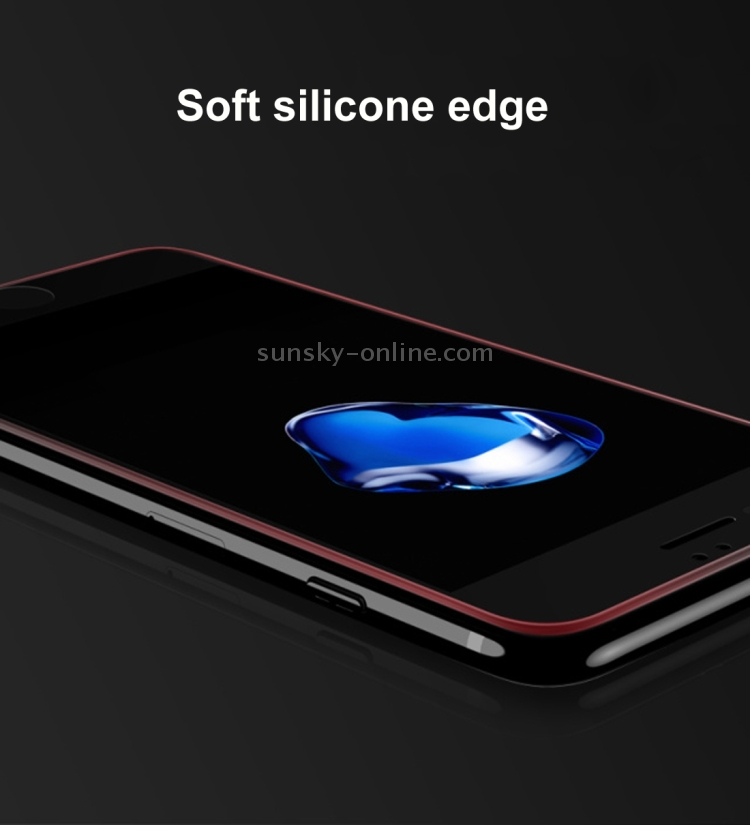 Baseus For iPhone SE 2020 / 8 / 7 0.3mm 9H Surface Hardness Silicone Edge Colorized Silk-screen Tempered Glass Full Screen Film(Black) Baseus For iPhone SE 2020 / 8 / 7 0.3mm 9H Surface Hardness Silicone Edge Colorized Silk-screen Tempered Glass Full Screen Film(Black)