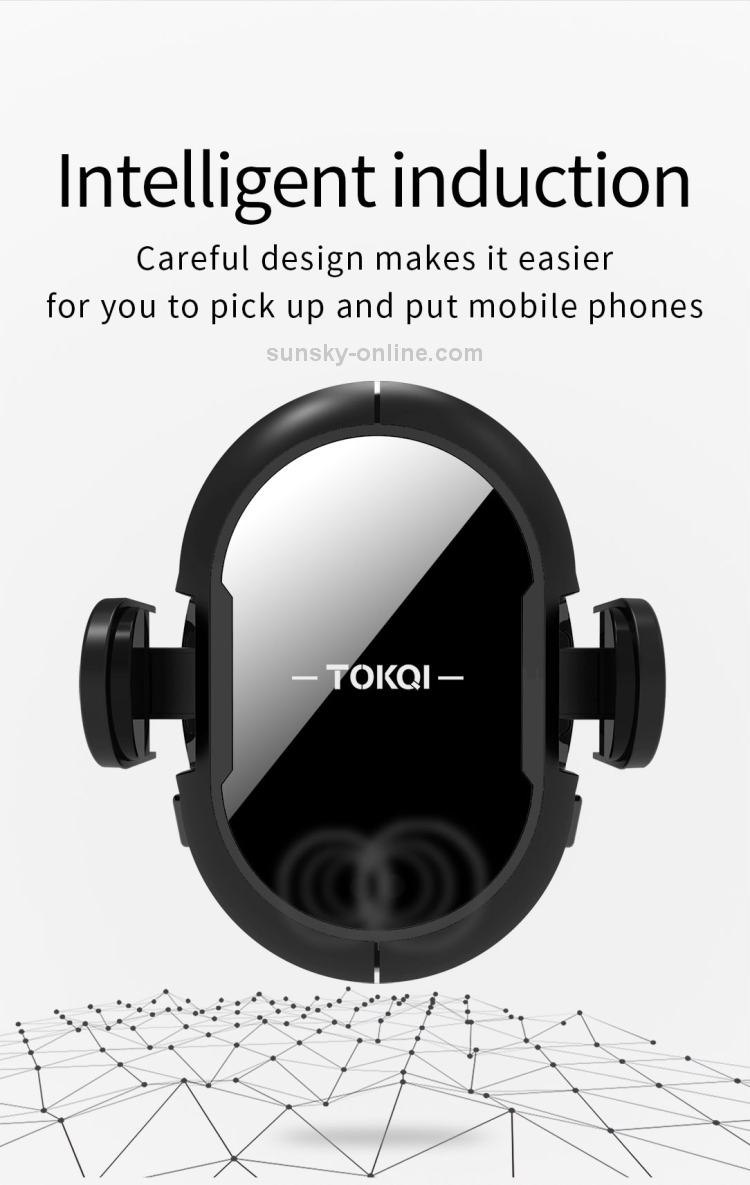 TOKQI 10W Compatible with 7.5W Qi X2 Intelligent Induction Vehicle-mounted Electric Wireless Charging TOKQI 10W Compatible with 7.5W Qi X2 Intelligent Induction Vehicle-mounted Electric Wireless Charging