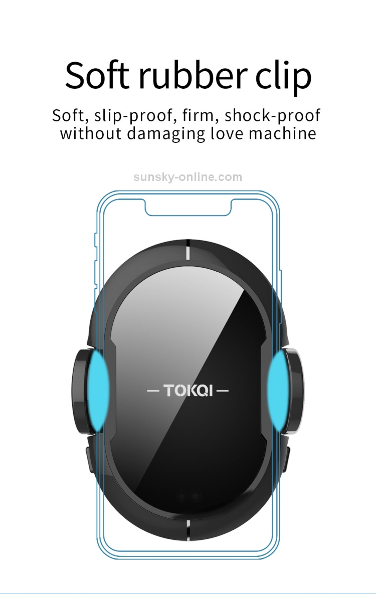 TOKQI 10W Compatible with 7.5W Qi X2 Intelligent Induction Vehicle-mounted Electric Wireless Charging TOKQI 10W Compatible with 7.5W Qi X2 Intelligent Induction Vehicle-mounted Electric Wireless Charging