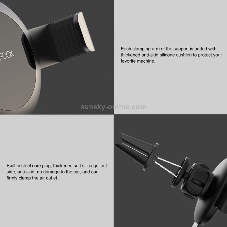 Original Xiaomi Youpin ZLPX-C CARFOOK Gravity Car Bracket Gravity Parallel C Alloy Edition(Elegant Black) Original Xiaomi Youpin ZLPX-C CARFOOK Gravity Car Bracket Gravity Parallel C Alloy Edition(Elegant Black)