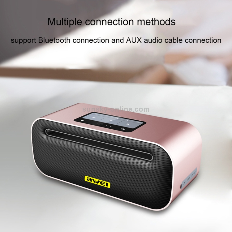 awei Y600 Wireless Bluetooth Speaker with 3D Stereo, Built-in Mic, Support TF Card / AUX / NFC(Blue) awei Y600 Wireless Bluetooth Speaker with 3D Stereo, Built-in Mic, Support TF Card / AUX / NFC(Blue)