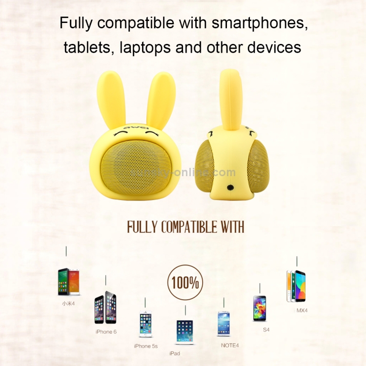 awei Y700 Mini Portable Rabbit Wireless Bluetooth Speaker, Built-in Mic, Support AUX / Hand Free Call(Green) awei Y700 Mini Portable Rabbit Wireless Bluetooth Speaker, Built-in Mic, Support AUX / Hand Free Call(Green)