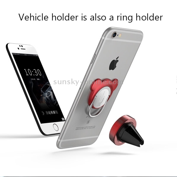 AIQAA Universal Two-Piece Suit Magnetic Car Air Vent Phone Holder Mount + Ring Holder AIQAA Universal Two-Piece Suit Magnetic Car Air Vent Phone Holder Mount + Ring Holder