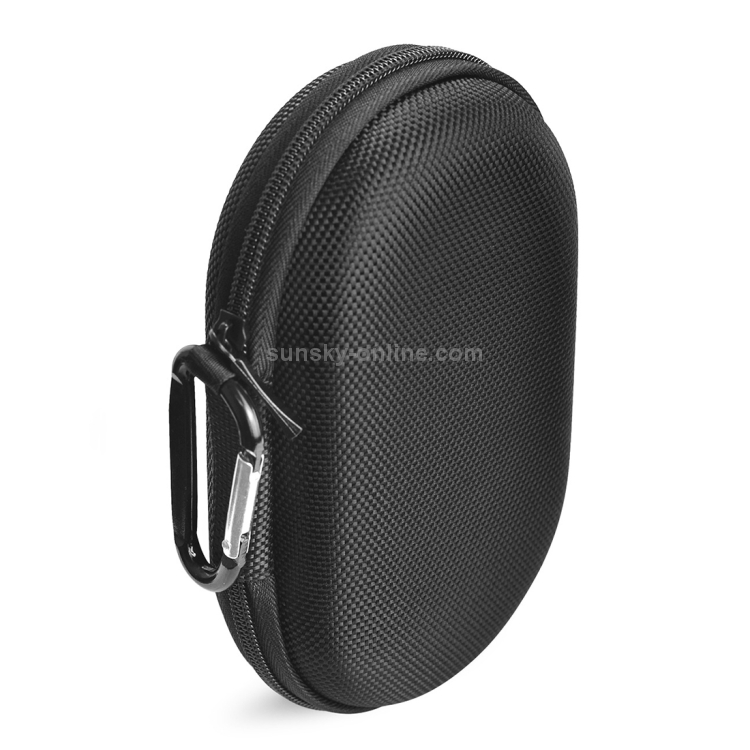 2 PCS For B&O BeoPlay P2 Portable Bluetooth Speaker Protective Bag with Carabiner(Black)