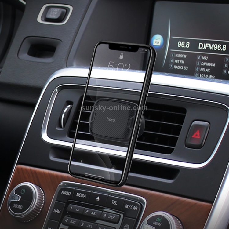 Hoco CA65 Sagitar Series Air Outlet Magnetic Suction Car Holder(Black) Hoco CA65 Sagitar Series Air Outlet Magnetic Suction Car Holder(Black)