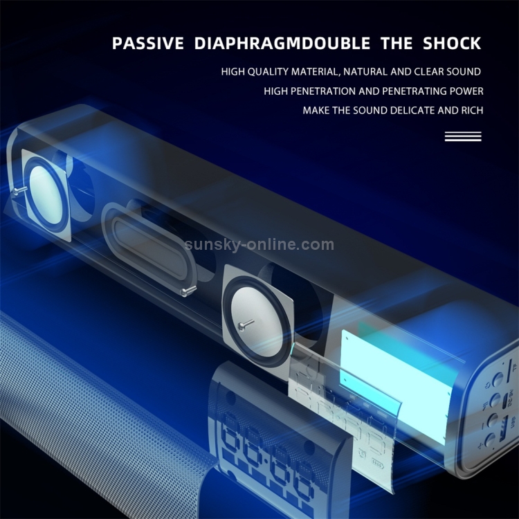 HXSJ Q2 Bluetooth 5.0 Stylish Desktop Bluetooth Speaker, Support FM / TF Card / AUX / USB / Alarm Clock (Black) HXSJ Q2 Bluetooth 5.0 Stylish Desktop Bluetooth Speaker, Support FM / TF Card / AUX / USB / Alarm Clock (Black)