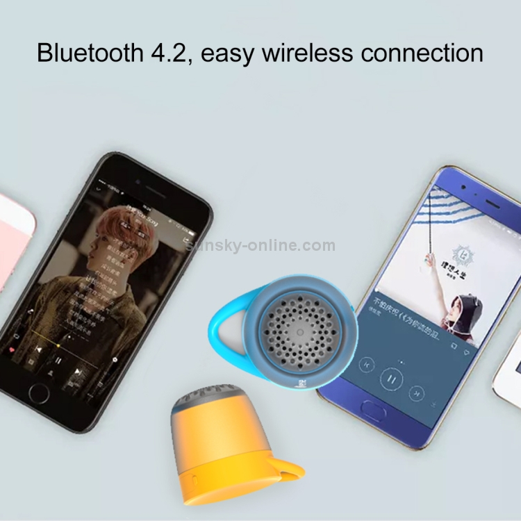 Universe XHH-T502 Portable Loudspeakers Mini Wireless Bluetooth V4.2 Speaker, Support Hands-free / Support TF Music Player(Blue) Universe XHH-T502 Portable Loudspeakers Mini Wireless Bluetooth V4.2 Speaker, Support Hands-free / Support TF Music Player(Blue)