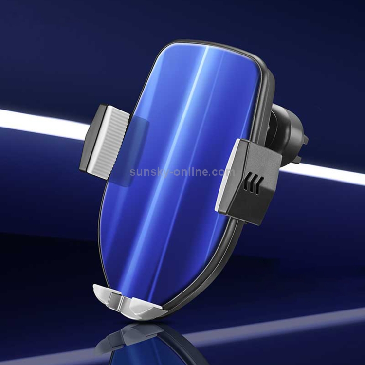 HAMTOD M20 10W Air Outlet 360 Degree Rotation QI Intelligent Sensor Car Wireless Charging Holder(Blue) HAMTOD M20 10W Air Outlet 360 Degree Rotation QI Intelligent Sensor Car Wireless Charging Holder(Blue)