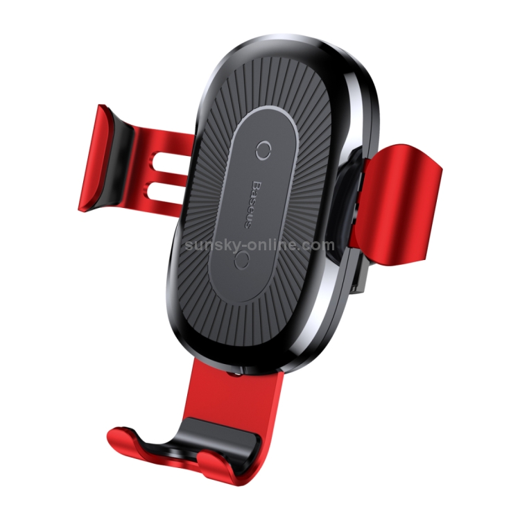 Baseus 5V 2A PC + Silicone Gravity Holder Clamp Car Air Outlet Vent Fast Wireless Charger Baseus 5V 2A PC + Silicone Gravity Holder Clamp Car Air Outlet Vent Fast Wireless Charger
