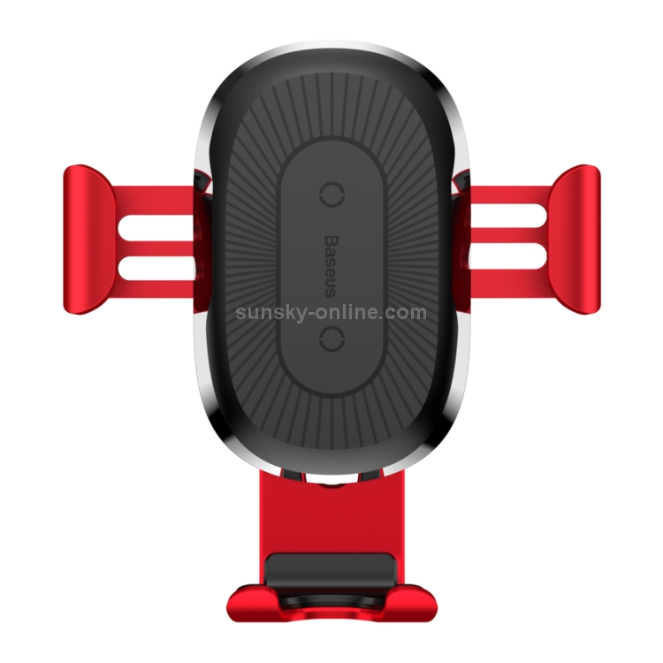 Baseus 5V 2A PC + Silicone Gravity Holder Clamp Car Air Outlet Vent Fast Wireless Charger Baseus 5V 2A PC + Silicone Gravity Holder Clamp Car Air Outlet Vent Fast Wireless Charger