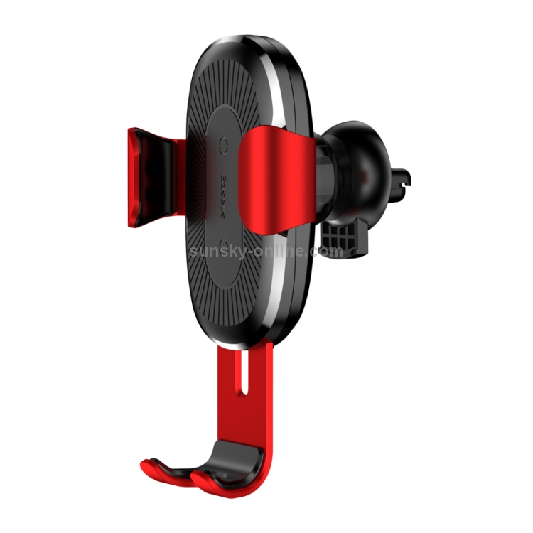 Baseus 5V 2A PC + Silicone Gravity Holder Clamp Car Air Outlet Vent Fast Wireless Charger Baseus 5V 2A PC + Silicone Gravity Holder Clamp Car Air Outlet Vent Fast Wireless Charger