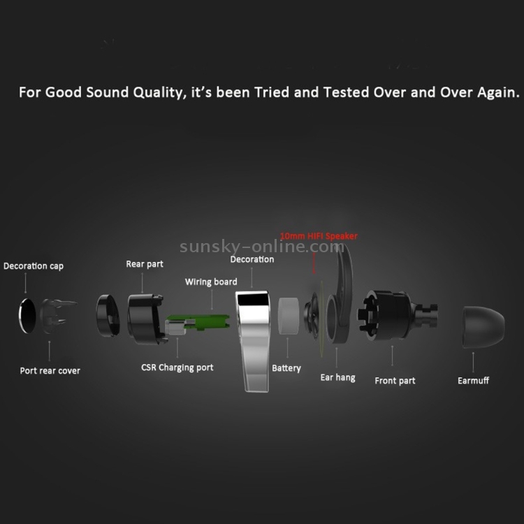 ZEALOT H2 High Quality Stereo HiFi Wire Control Wireless Bluetooth 4.0 Sports In-ear Headphone with HD Microphone ZEALOT H2 High Quality Stereo HiFi Wire Control Wireless Bluetooth 4.0 Sports In-ear Headphone with HD Microphone
