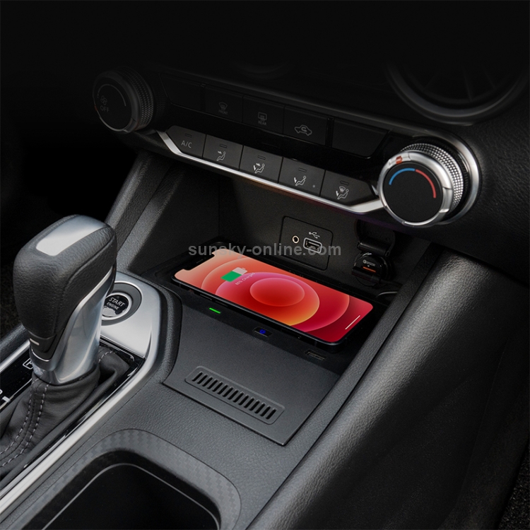 Car Fast Charging Wireless Charger for Nissan Sylphy 2020-2021, Left Driving(Black) Car Fast Charging Wireless Charger for Nissan Sylphy 2020-2021, Left Driving(Black)