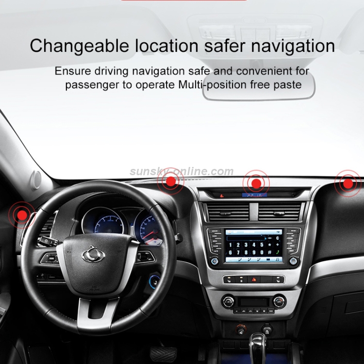 KUULAA Car Magnetic Slide Track Mobile Phone Bracket Holder (Silver) KUULAA Car Magnetic Slide Track Mobile Phone Bracket Holder (Silver)