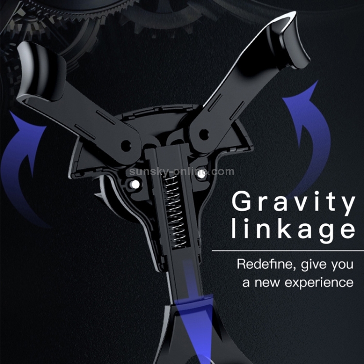 KUULAA Car Simple Plastic Gravity Mobile Phone Bracket Holder(Black) KUULAA Car Simple Plastic Gravity Mobile Phone Bracket Holder(Black)
