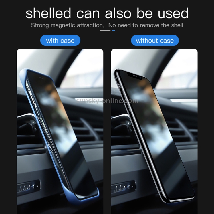 KUULAA F20 Horizontal Stripes Car Plastic Clip Magnetic Suction Mobile Phone Bracket Holder (Silver) KUULAA F20 Horizontal Stripes Car Plastic Clip Magnetic Suction Mobile Phone Bracket Holder (Silver)