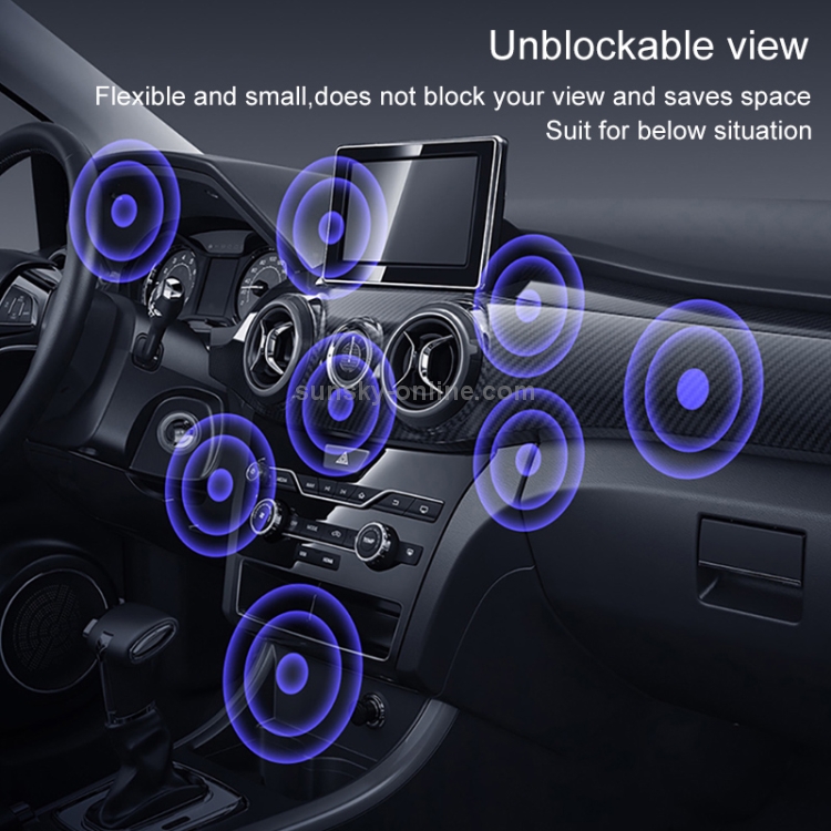 KUULAA S1 Car Simple Magnetic Suction Mobile Phone Bracket Holder with Bending Base + Magnetic Sheet (Black) KUULAA S1 Car Simple Magnetic Suction Mobile Phone Bracket Holder with Bending Base + Magnetic Sheet (Black)