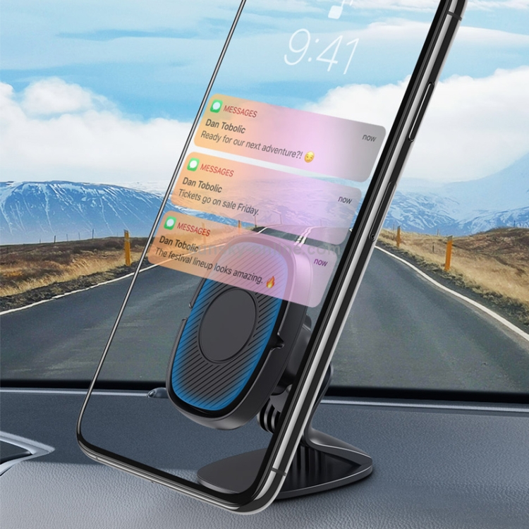KUULAA S12 Car Simple Magnetic Suction Mobile Phone Bracket Holder with Z Shape Base + Magnetic Sheet (Black) KUULAA S12 Car Simple Magnetic Suction Mobile Phone Bracket Holder with Z Shape Base + Magnetic Sheet (Black)