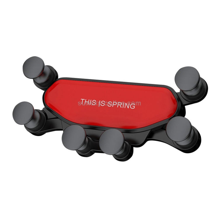 KUULAA KL-O13 Six-point Linkage Car Gravity Mobile Phone Bracket Holder (Red) KUULAA KL-O13 Six-point Linkage Car Gravity Mobile Phone Bracket Holder (Red)