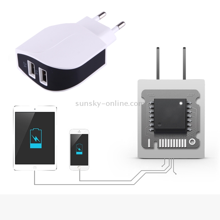 5V 2.1A 2-Port USB Charger Adapter 5V 2.1A 2-Port USB Charger Adapter