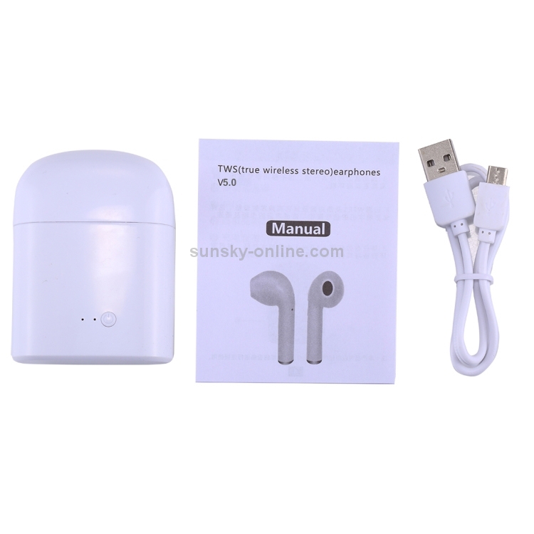 [UAE Warehouse] i7S TWS Ture Wireless Stereo Double Earphones Bluetooth V5.0 Earphone with Charging Box, Bluetooth Distance: 12m