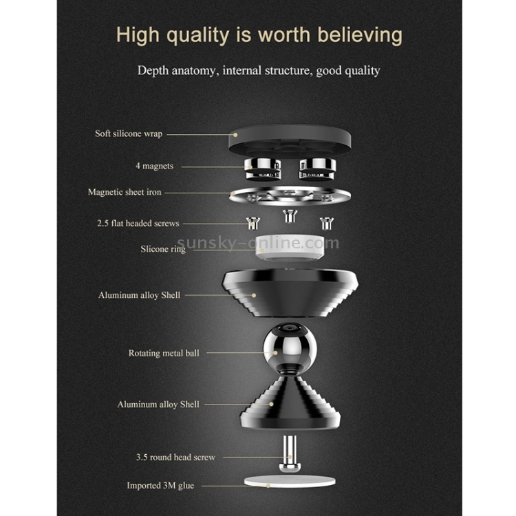 CL-25 Universal Dumbbell Style 360 Rotation Car Phone Magnetic Mount Holder CL-25 Universal Dumbbell Style 360 Rotation Car Phone Magnetic Mount Holder