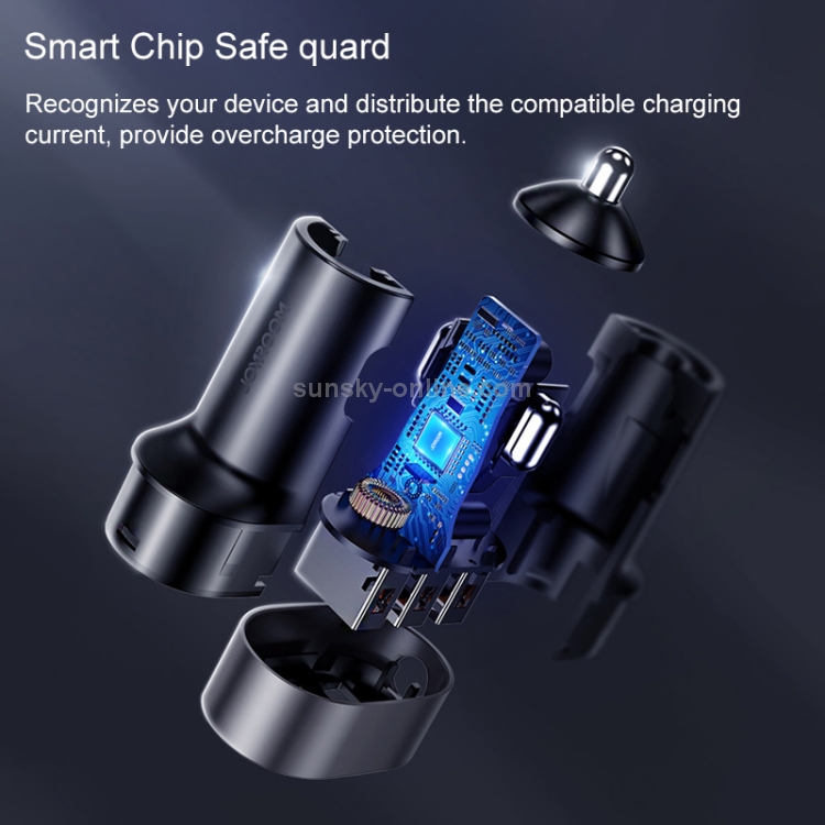 JOYROOM JR-CL03 6.2A Multi 5 Ports USB Smart Car Charger