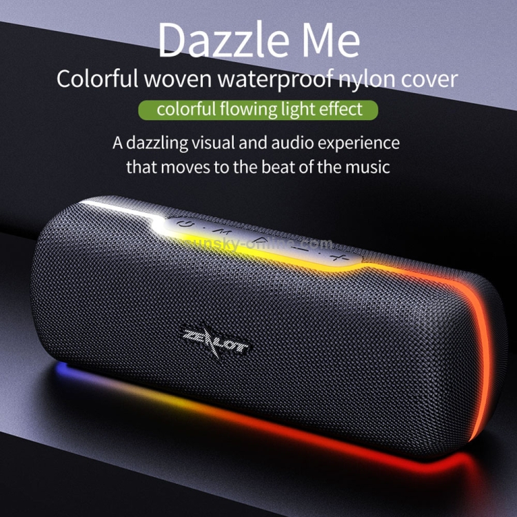 ZEALOT S55 Portable Stereo Bluetooth Speaker with Built-in Mic, Support Hands-Free Call & TF Card & AUX (Black) ZEALOT S55 Portable Stereo Bluetooth Speaker with Built-in Mic, Support Hands-Free Call & TF Card & AUX (Black)