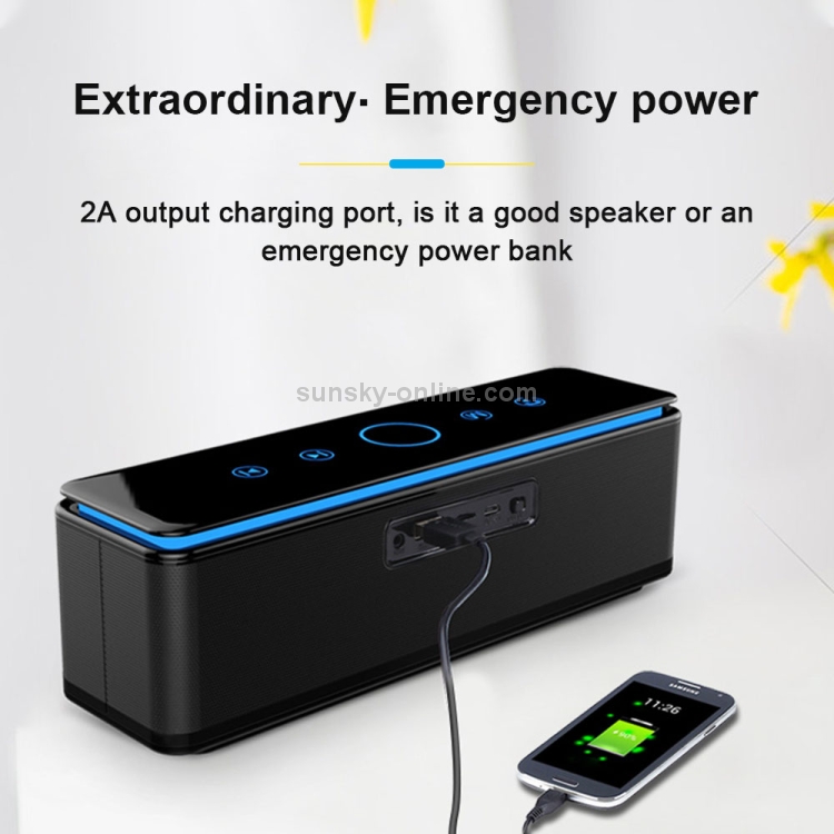ZEALOT S7 Portable Smart Touch Stereo Bluetooth Speaker with Built-in Mic, Support Hands-Free Call & TF Card & AUX (Black) ZEALOT S7 Portable Smart Touch Stereo Bluetooth Speaker with Built-in Mic, Support Hands-Free Call & TF Card & AUX (Black)
