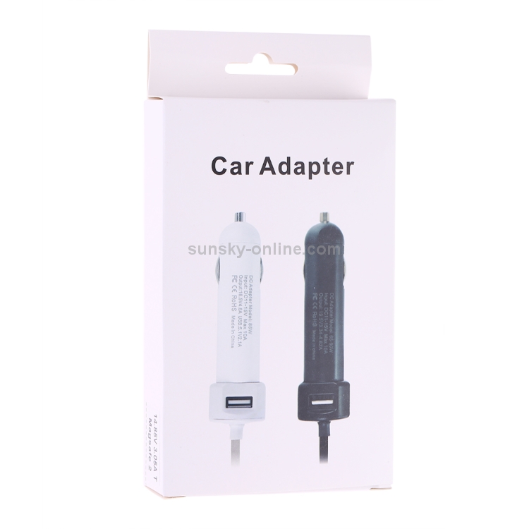 45W 5.1V 2.1A USB Interface Car Charger with 14.5V 3.1A L MagSafe Interface Data Cable(White) 45W 5.1V 2.1A USB Interface Car Charger with 14.5V 3.1A L MagSafe Interface Data Cable(White)
