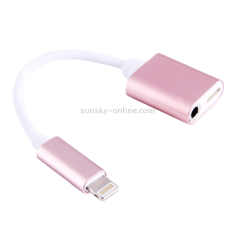 3.5mm Female + 8 Pin Female to 8 Pin Male Charging and Listening to Music Earphone Audio Adapter 3.5mm Female + 8 Pin Female to 8 Pin Male Charging and Listening to Music Earphone Audio Adapter