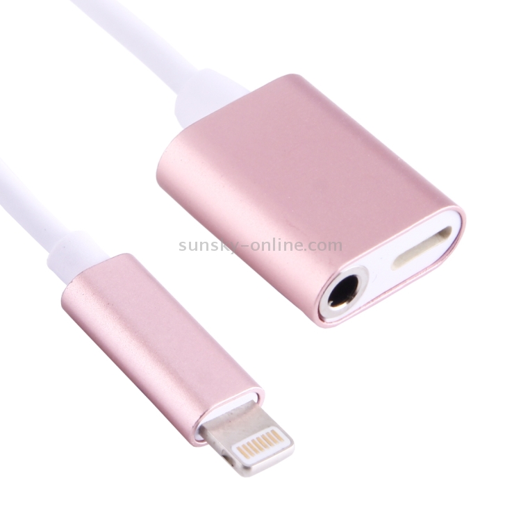 3.5mm Female + 8 Pin Female to 8 Pin Male Charging and Listening to Music Earphone Audio Adapter 3.5mm Female + 8 Pin Female to 8 Pin Male Charging and Listening to Music Earphone Audio Adapter