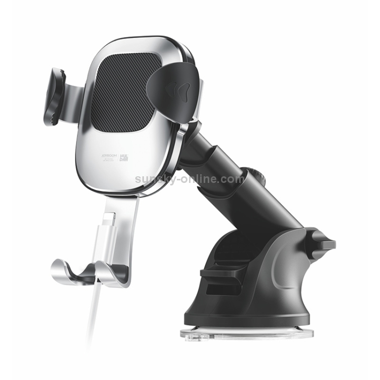 JOYROOM Glare Series JR-ZS189 Car Suction Cup Gravity Phone Bracket (Silver) - 1