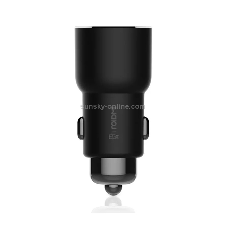 Original Xiaomi Youpin Roidmi 3S 3.4A Dual USB Ports Music Bluetooth Car Charger, Compatible with Android / IOS System