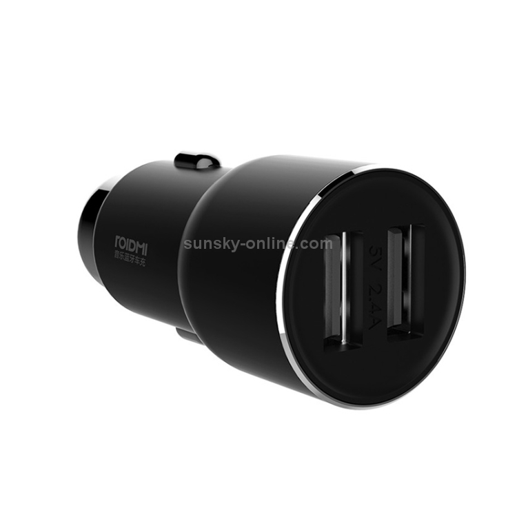 Original Xiaomi Youpin Roidmi 3S 3.4A Dual USB Ports Music Bluetooth Car Charger, Compatible with Android / IOS System