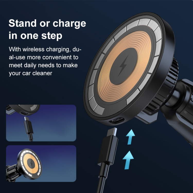 wlons Air Outlet Transparent Magnetic Wireless Charging Car Holder wlons Air Outlet Transparent Magnetic Wireless Charging Car Holder
