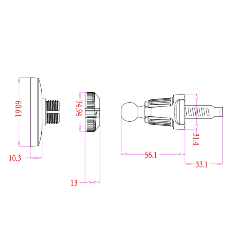 wlons Air Outlet Transparent Magnetic Car Holder wlons Air Outlet Transparent Magnetic Car Holder