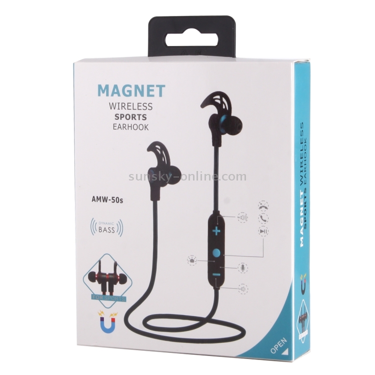 AMW-50s Magnetic Wireless Bluetooth In-Ear Headphone with Microphone & Answer Calls & Music Switch AMW-50s Magnetic Wireless Bluetooth In-Ear Headphone with Microphone & Answer Calls & Music Switch