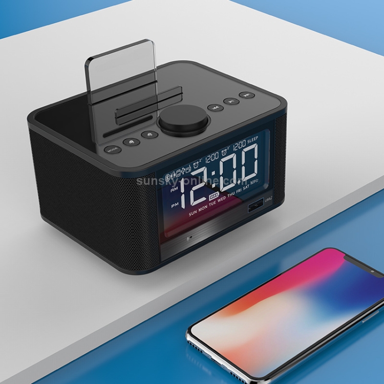 X7 Bluetooth Mega Bass Alarm Box Clock Radio(Black) X7 Bluetooth Mega Bass Alarm Box Clock Radio(Black)