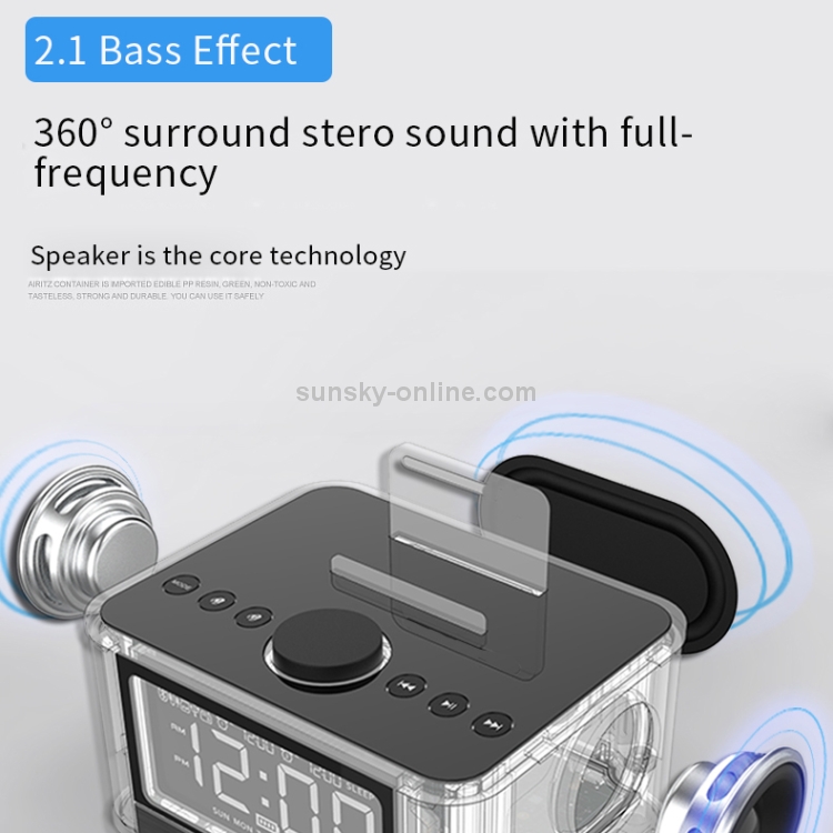 X7 Bluetooth Mega Bass Alarm Box Clock Radio(Black) X7 Bluetooth Mega Bass Alarm Box Clock Radio(Black)