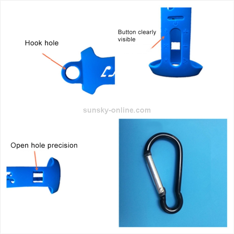 Outdoor Portable Waterproof Silica Gel Bluetooth Speaker Protective Case for JBL Pulse3 (Blue) Outdoor Portable Waterproof Silica Gel Bluetooth Speaker Protective Case for JBL Pulse3 (Blue)