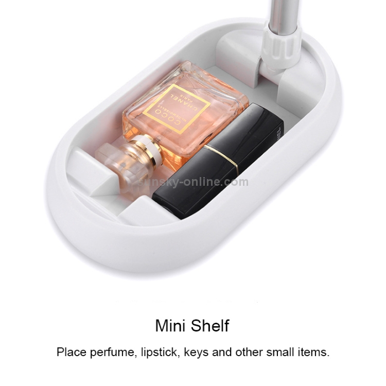 XC03 Telescopic Folding Mobile Phone Tablet Mirror Desktop Holder Bracket (White) XC03 Telescopic Folding Mobile Phone Tablet Mirror Desktop Holder Bracket (White)