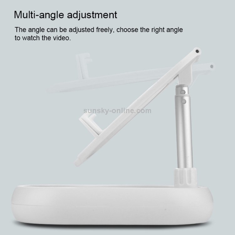XC03 Telescopic Folding Mobile Phone Tablet Mirror Desktop Holder Bracket (White) XC03 Telescopic Folding Mobile Phone Tablet Mirror Desktop Holder Bracket (White)