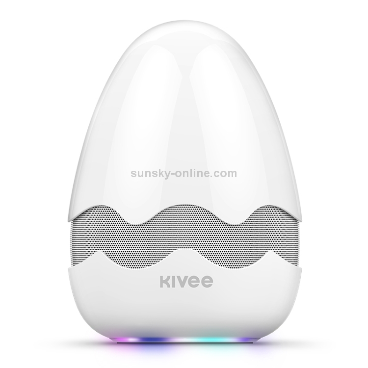 KIVEE KV-MW01 Tone Color Light Bluetooth Speaker, Support TF & FM & Voice Call(White) KIVEE KV-MW01 Tone Color Light Bluetooth Speaker, Support TF & FM & Voice Call(White)