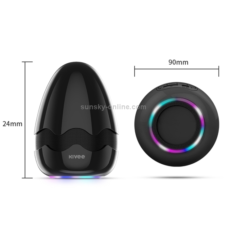 KIVEE KV-MW01 Tone Color Light Bluetooth Speaker, Support TF & FM & Voice Call(White) KIVEE KV-MW01 Tone Color Light Bluetooth Speaker, Support TF & FM & Voice Call(White)